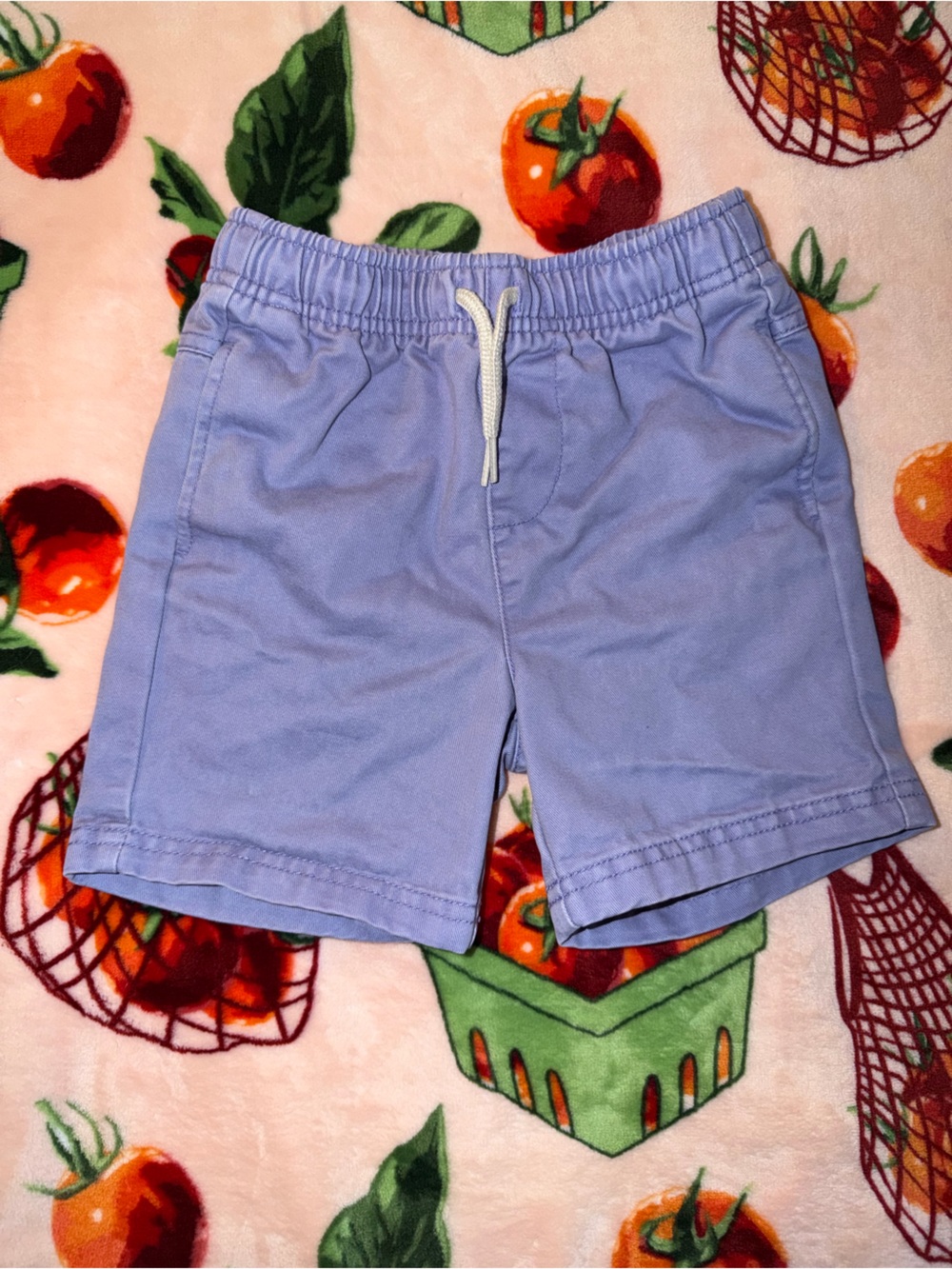 Old Navy Toddler Boys 4t 4 Lupine Lilac Chambray Shorts Purple Drawstring